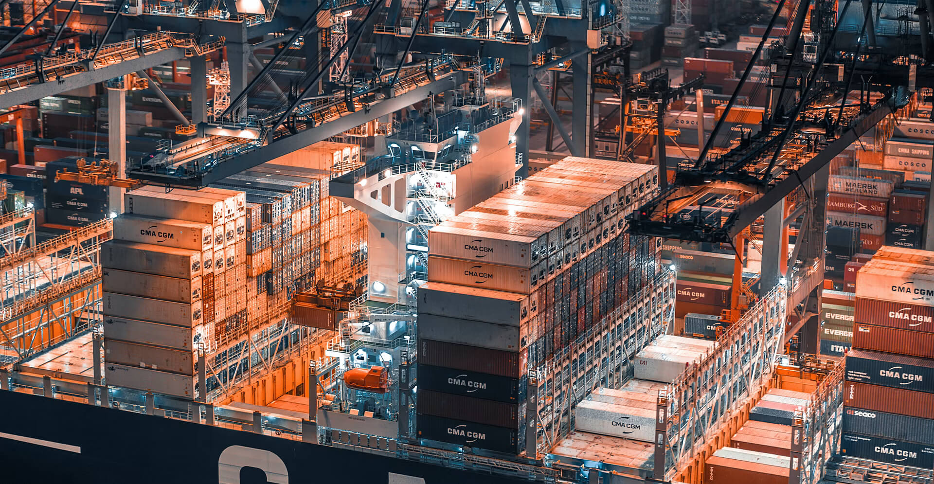 Cargo containers ready for transport